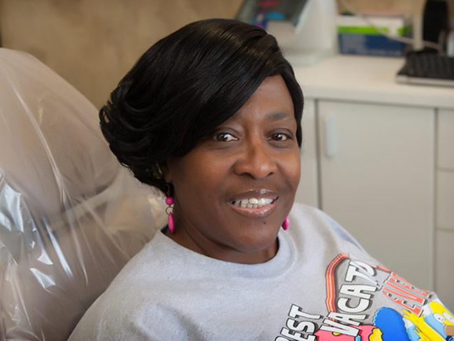 patient in dental chair